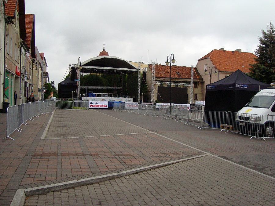 Rynek w Pleszewie i uśpione Dni Miasta