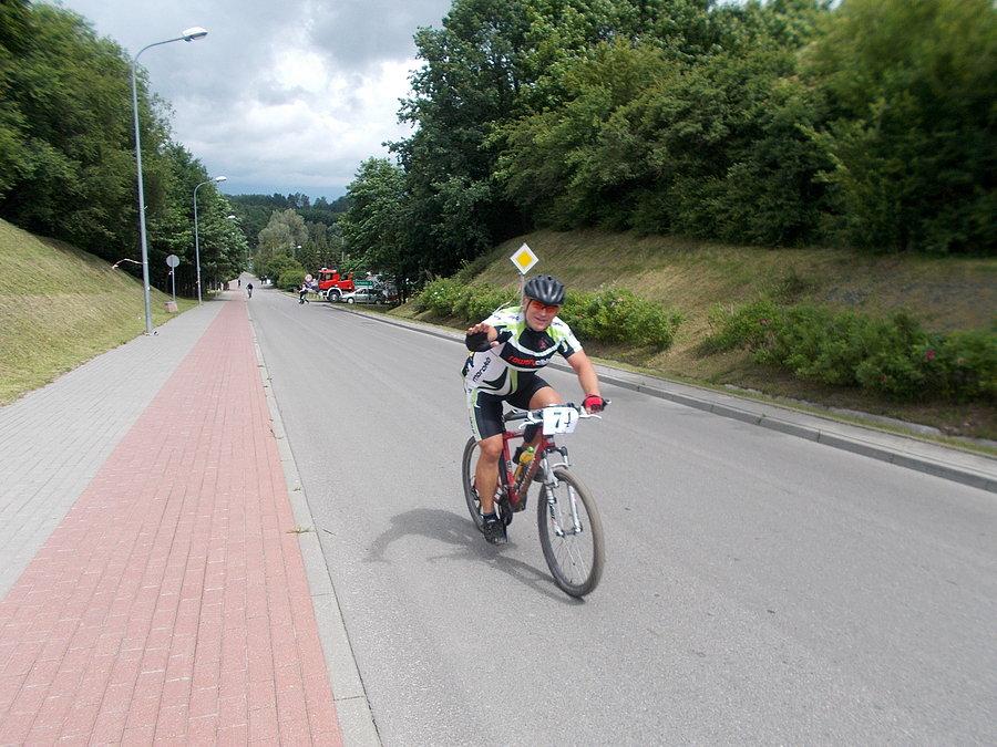 MTB Pasłęk - Marek_B napiera na trasie