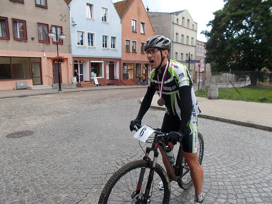 MTB Pasłęk - Maniek na mecie