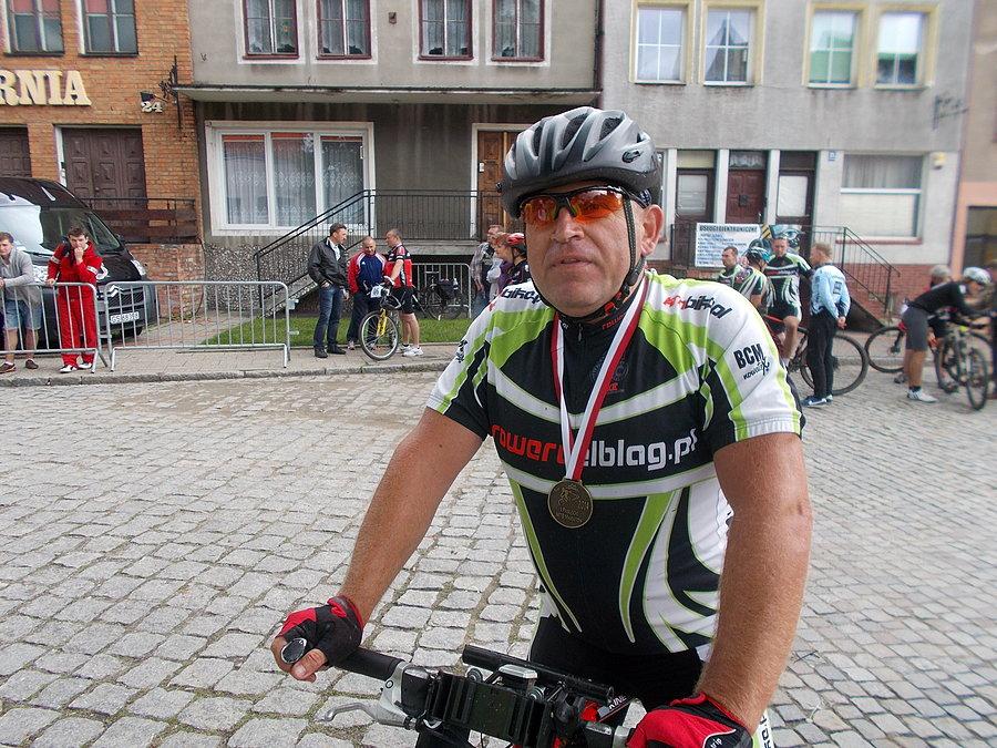 MTB Pasłęk - Marek na mecie