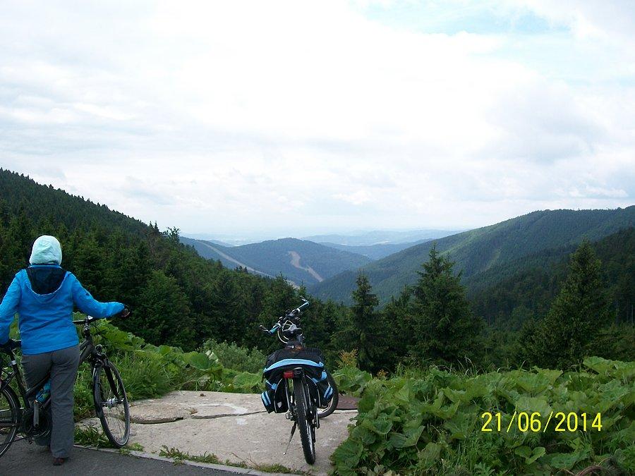 Widok z Cervonohorskego Sedla