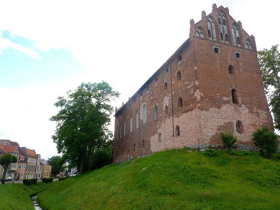 Zachowana część zamku krzyżackiego