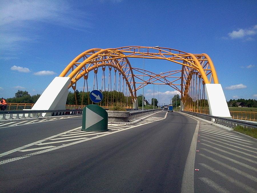 Mszana widukt nad autostradą