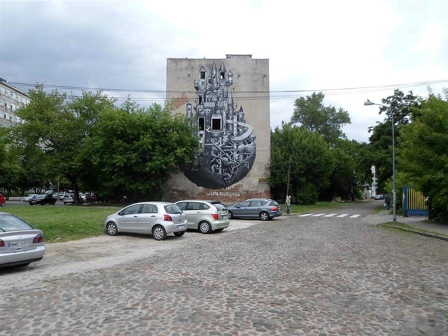 Street art na ulicy Kamionkowskiej