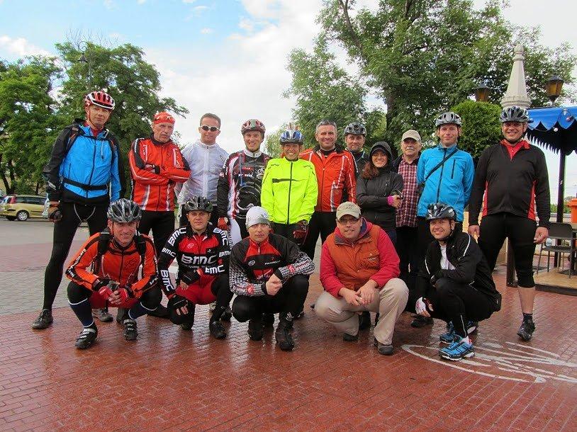 Pamiątkowa fotka na mecie maratonu