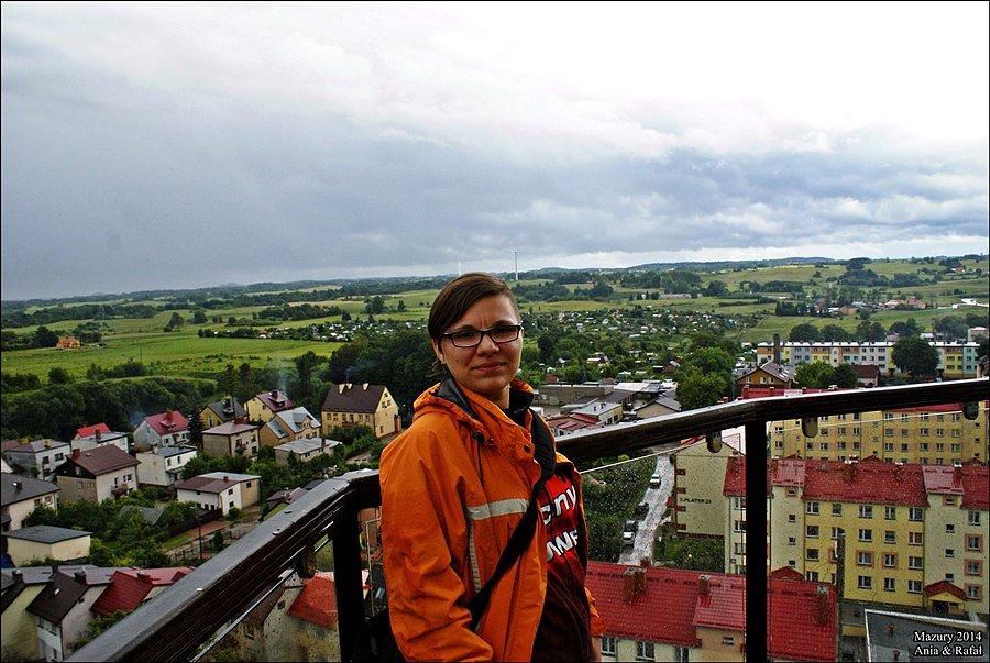 Widok na Gołdap z Wieży Ciśnień