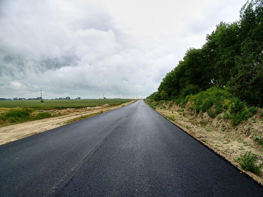 Postęp prac na drodze Giżynek - Golczewo widoczny