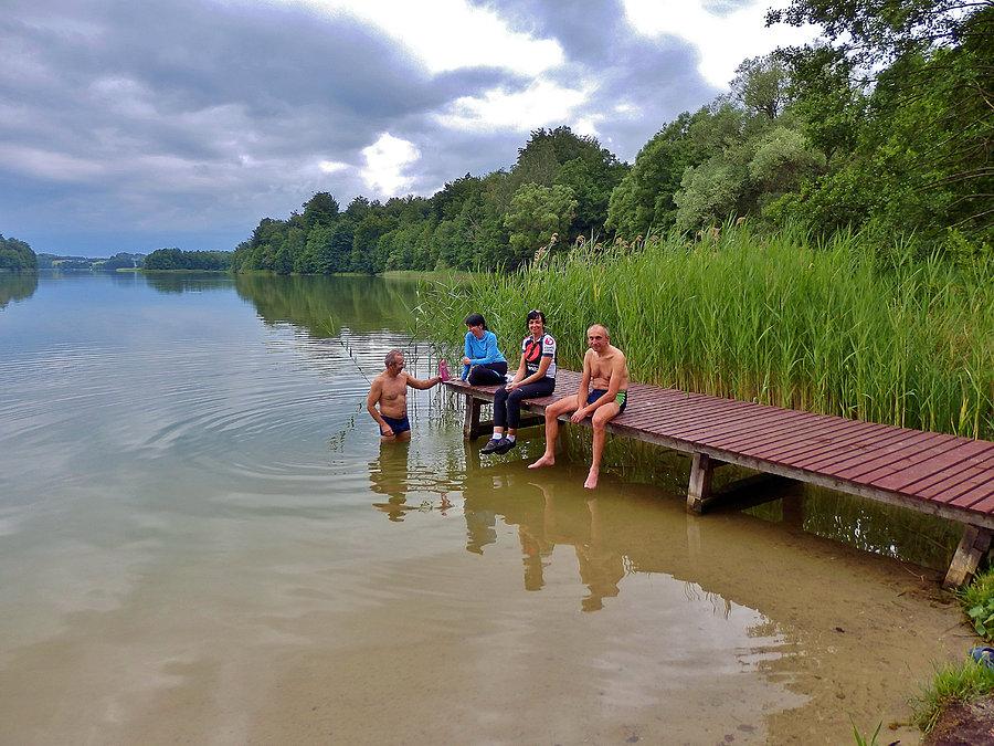Weekend w Nowych Polaszkach. Oczywiście kąpanko było obowiązkowe :)