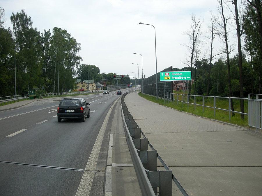 Przygłów - skręt na Przedbórz