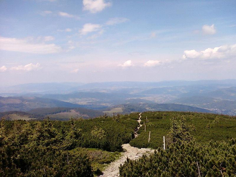 Widok na czarny szlak