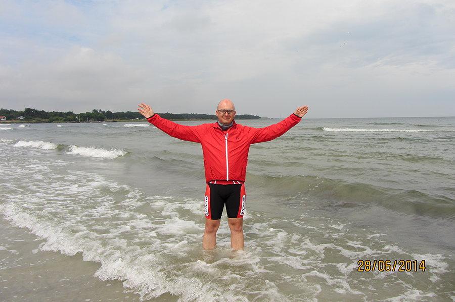 Na plaży Bornholmskiej