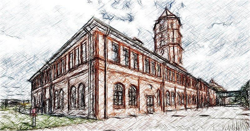 Budynek cechowni KWK Gliwice - fotosketcher
