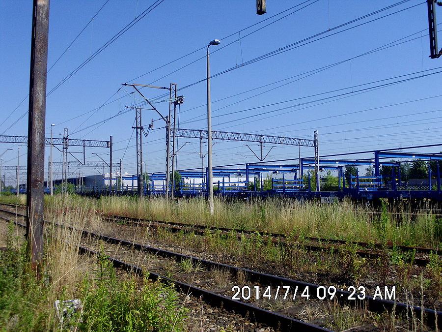 Zgrzewalnia szyn kolejowych należąca do MORIS Sp. z o. o. w pobliżu stacji w Chorzowie Starym