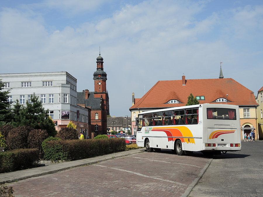 Widok na ratusz w Drezdenku