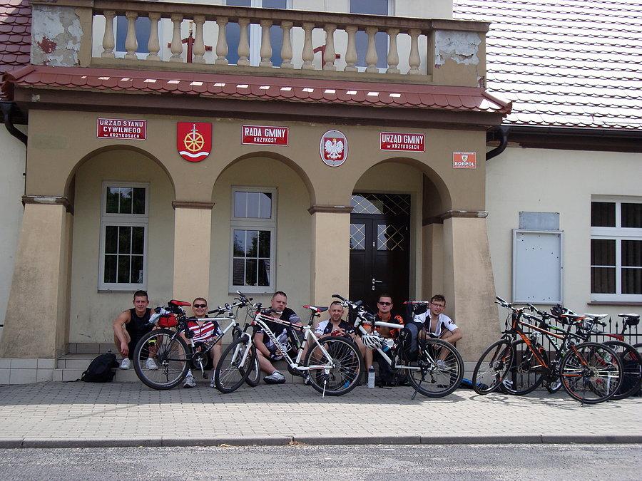Pauza w Krzykosach w drodze powrotnej