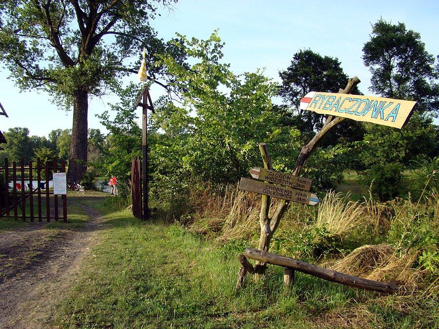 Wejście do Rybaczówki nad Odrą