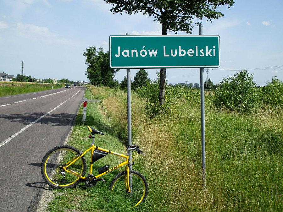 Mój rower w Janowie Lubelskim