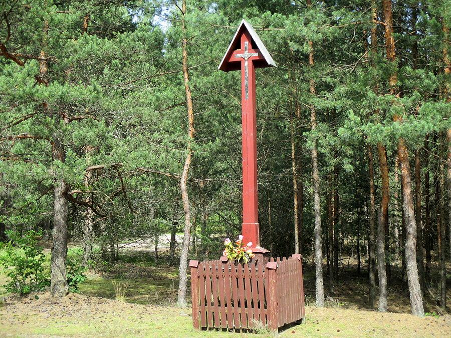 Jedna z wielu kapliczek w Lasach Janowskich