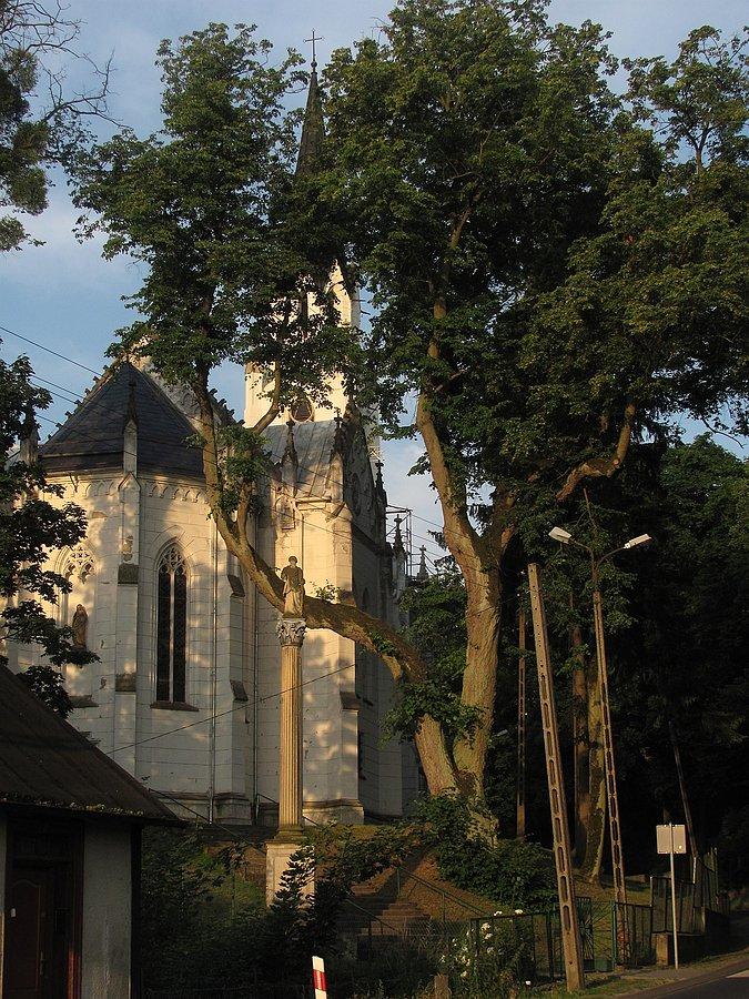 Jabłonowo Zamek, tylko kościół, a nie zamek