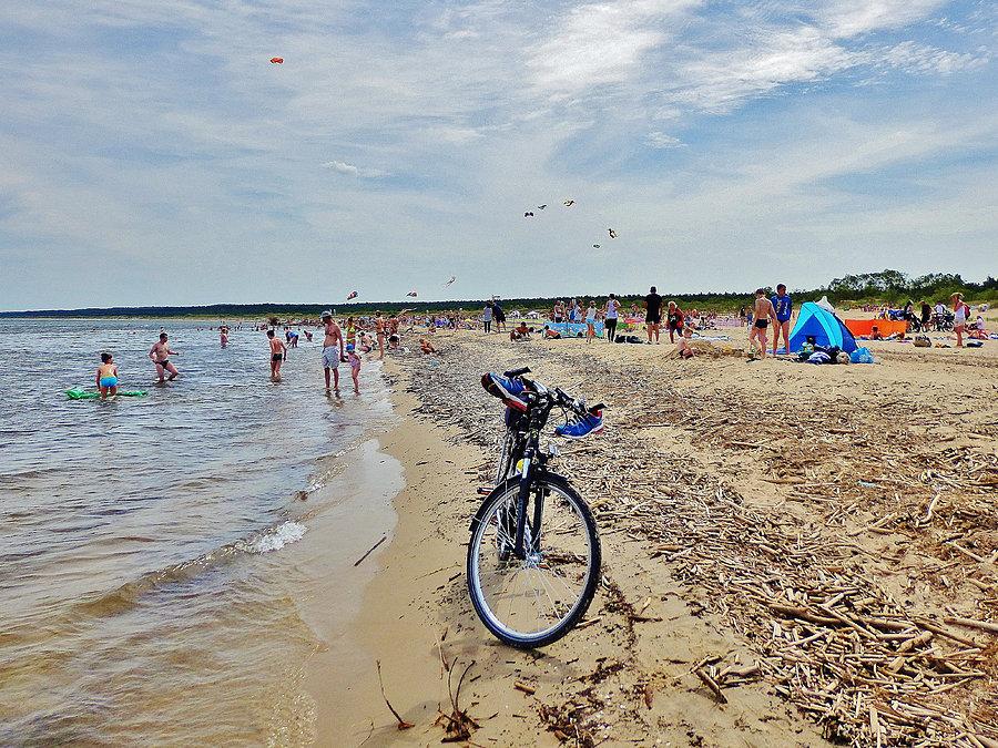 Wycieczka nad morze. Plaża w Mikoszewie