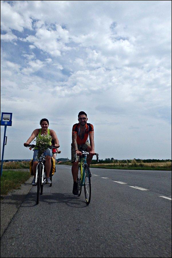 Z Justką na szosie ;|)