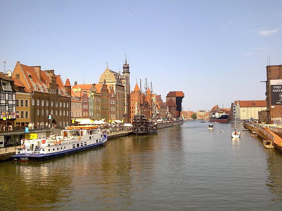 Motława i Gdański Żuraw