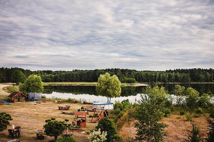 Widok na jezioro z kwatery