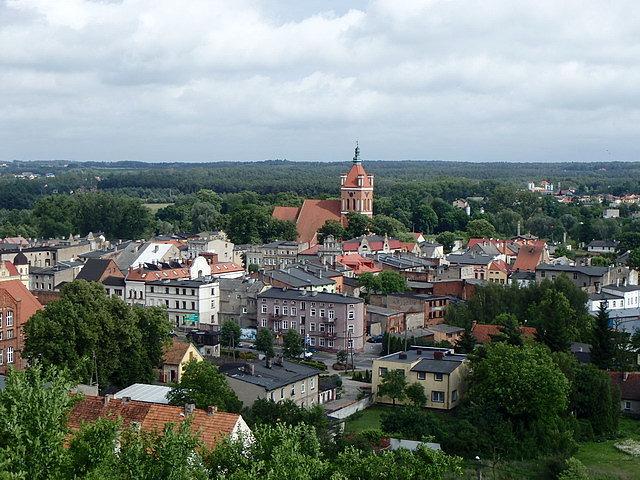 Widok na miasto ze wzgórza zamkowego