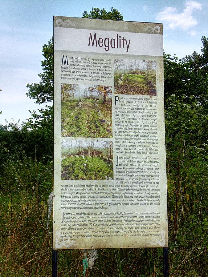 Tablica informacyjn o megalitach