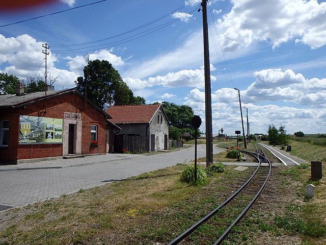 "Mijanka" kolejki wąskotorowej w Gąsawie
