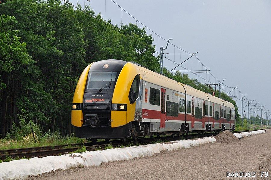 Brzesko - Pociag relacja Kraków - Tarnów Pesa Acatus II