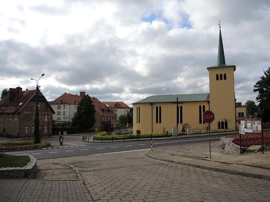 Centrum Człopy - kościół św. Antoniego Padewskiego
