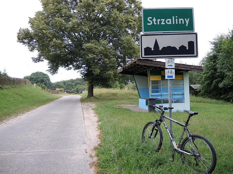 Cel podróży - Strzaliny - i dalej w kierunku umocnień