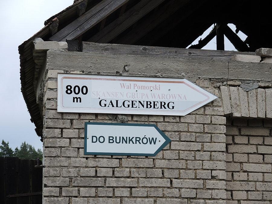 Drogowskaz - Wał Pomorski - Grupa Warowna Galgenberg