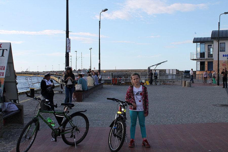 Kornelia też jeżdziła po Kołobrzegu