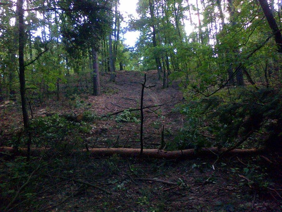 Piękna górka z przeszkodą