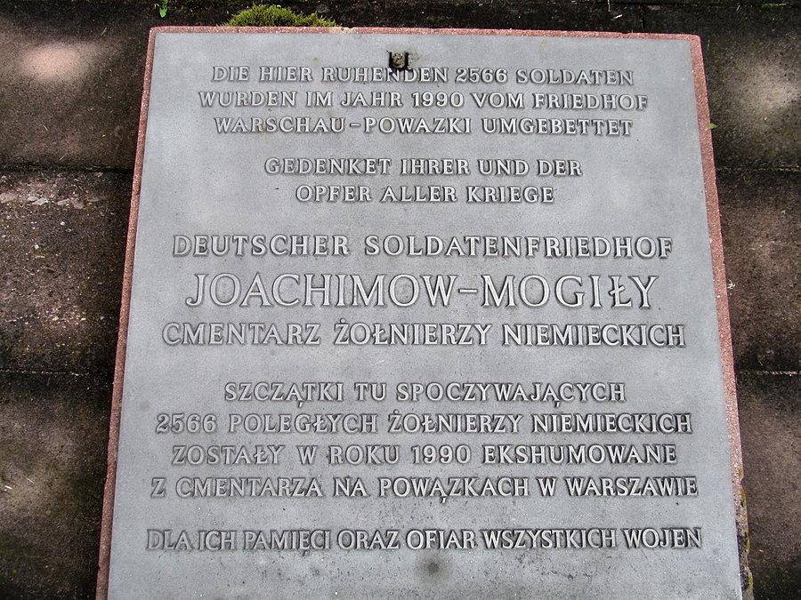 Tablica informacyjna - Joachimów-Mogiły cmentarz