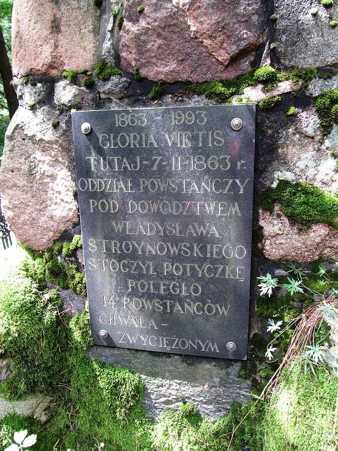 Tablica na mogile - Joachimów-Mogiły