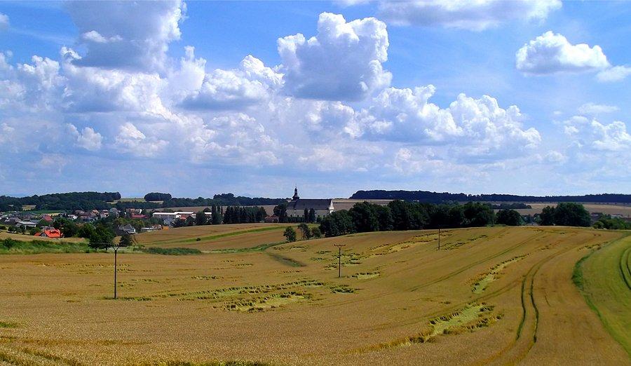 Podjazd w kierunku granicy, a za mną Hat'