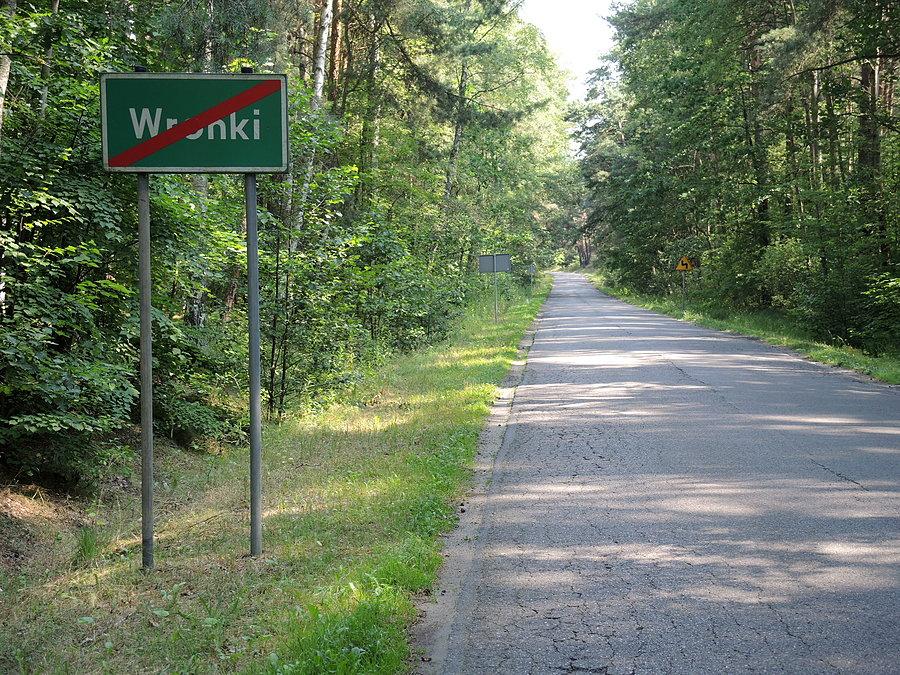 Opuszczam Wronki - trasa w kierunku Krucza