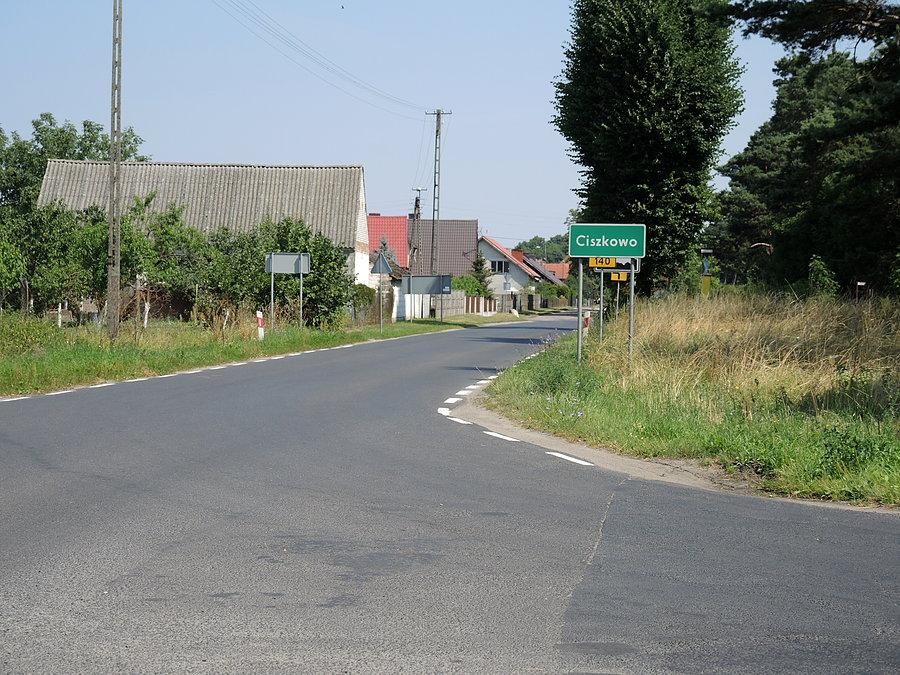 Wjazd do Ciszkowa od strony Krucza