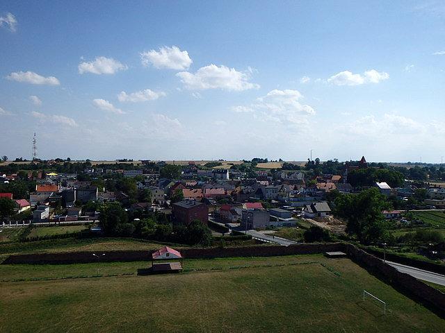 Widok miasto w wieży zamkowej