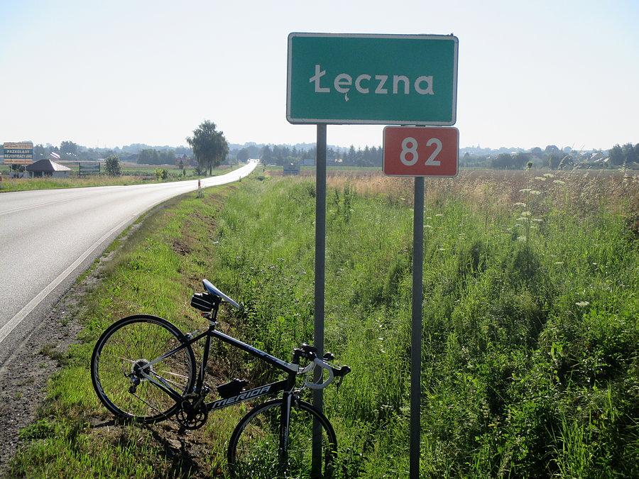 Mój rower w Łęcznej
