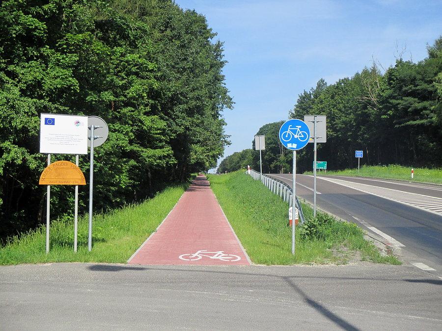 DDR przed Chełmem (widok w kierunku Lublina)