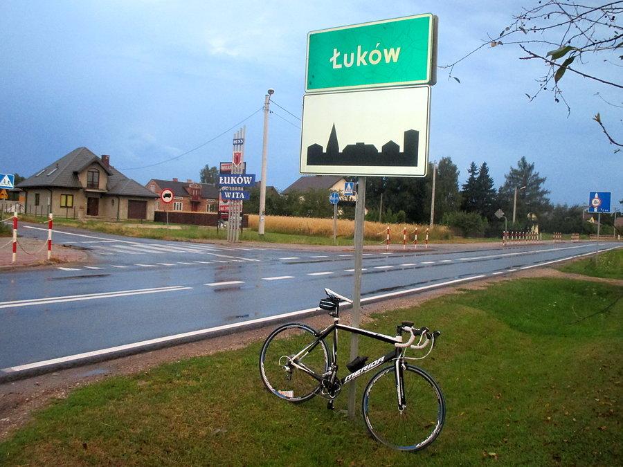 Mój rower w Łukowie