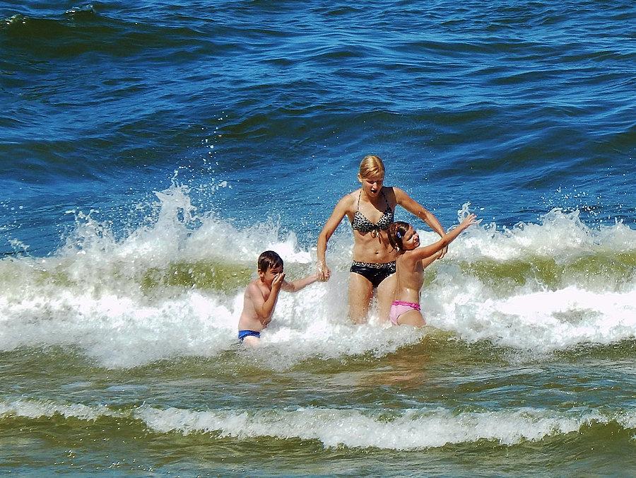 Wypad nad morze do Stegny. Plaża w Stegnie - tłumy wczasowiczów