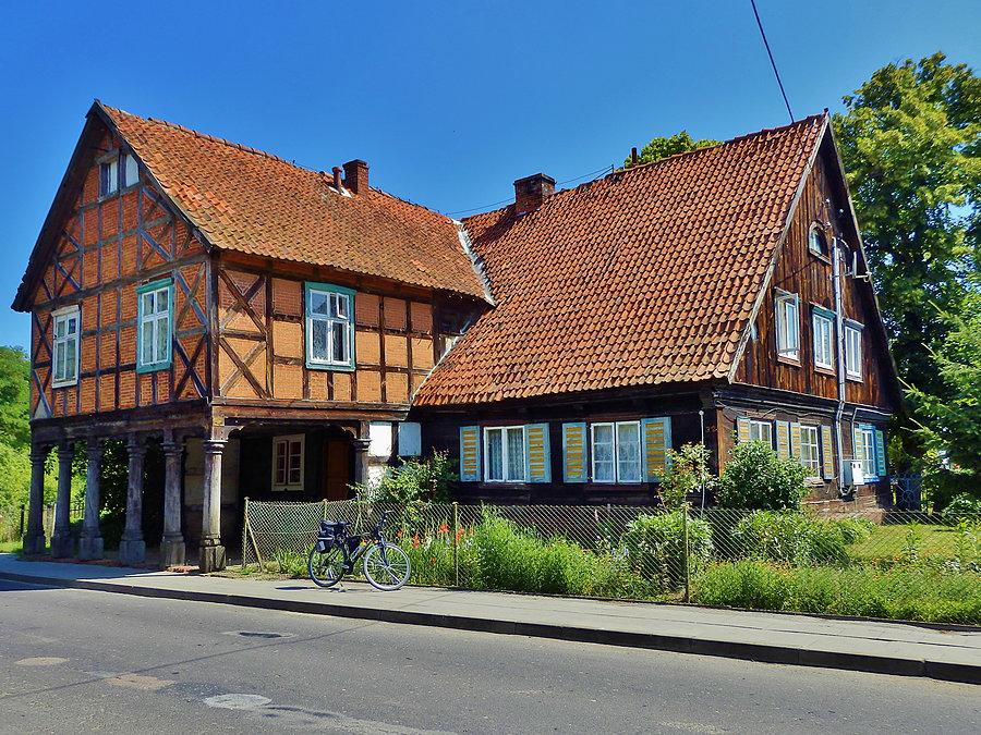 Wypad nad morze do Stegny.Dom podcieniowy w Żuławkach