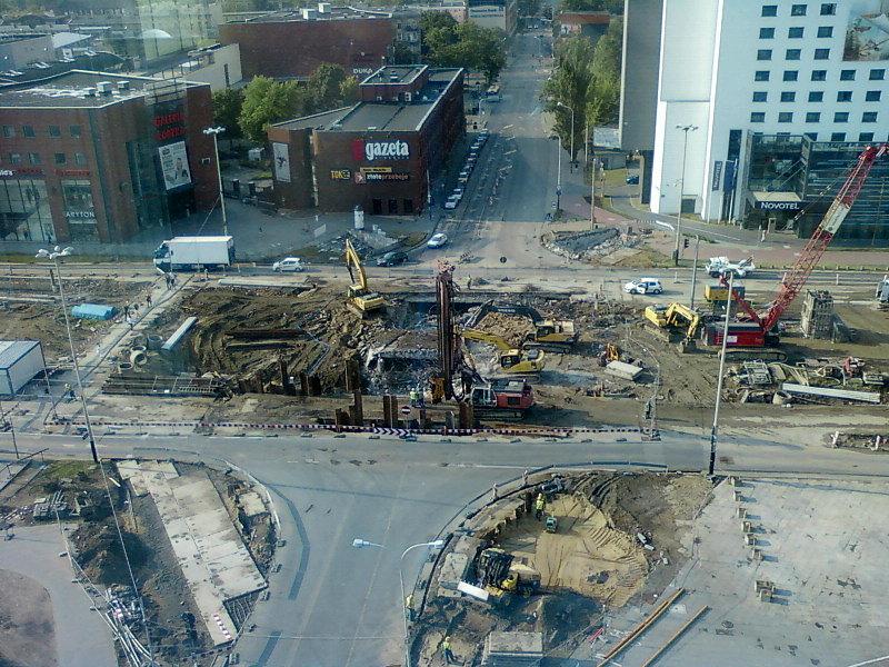 Rozbiórka przejścia podziemnego przy Sienkiewicza