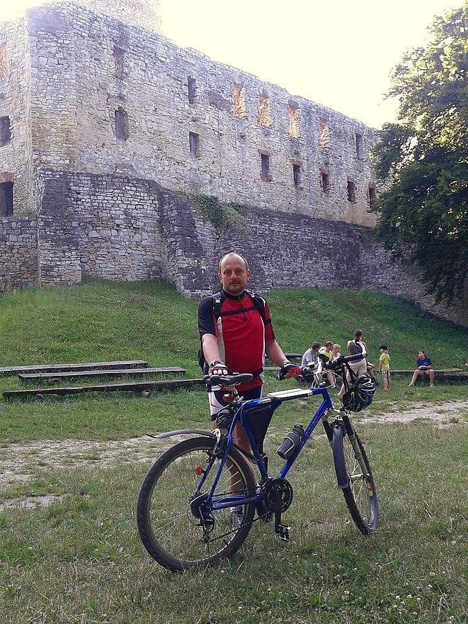 Ja na Zamku Lipowiec, 102 km z Katowic i z powrotem