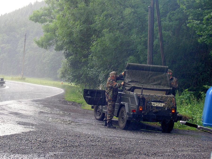 Ktoś też się nie spodziewał deszczu